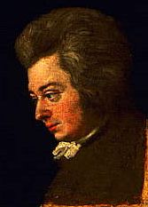 Mozart painted by Joseph Lange